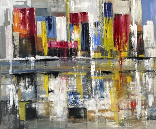 The skyscrapers von Nicola Quici, Malerei kaufen auf Singulart