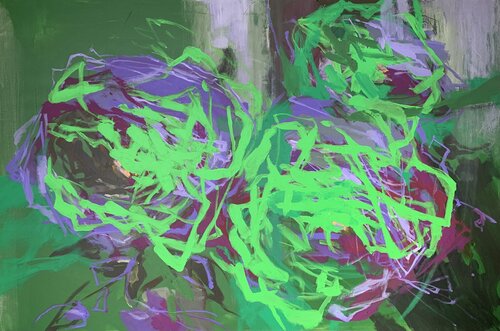 Electric Garden von Boryana Nindl, Malerei kaufen auf Singulart