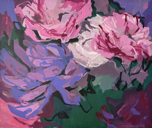 Happy Flowers-Spirit of Amethyst von Boryana Nindl, Malerei kaufen auf Singulart