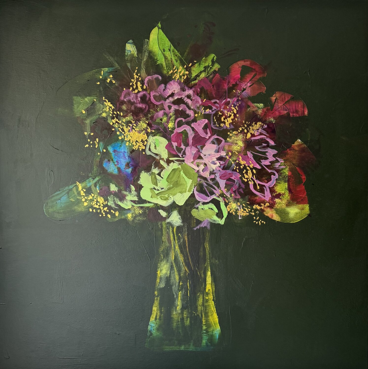 Sacred Bouquet - Offering to the Light Boryana Nindl Originalgemälde zu verkaufen