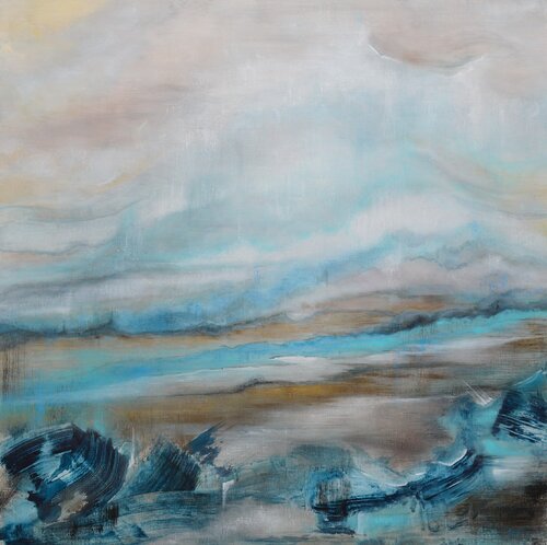 Golden Coast van Martyna Wójcik, Schilderij te koop op Singulart
