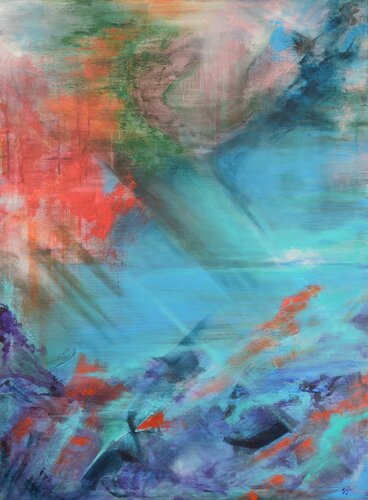 Blue Horizon von Martyna Wójcik, Malerei kaufen auf Singulart