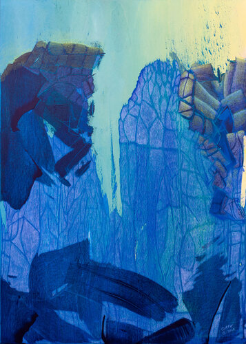 Elbsandstein am Morgen di Thorsten Otto Bartelt, Pittura in vendita su Singulart