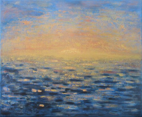 Coucher de soleil di Artiste H. E., Pittura in vendita su Singulart