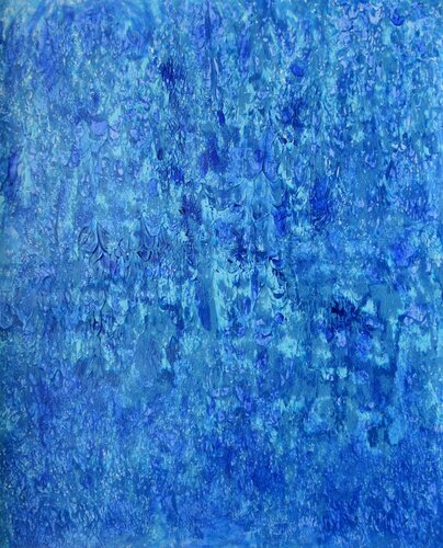 Rouleau bleu di Artiste H. E., Pittura in vendita su Singulart