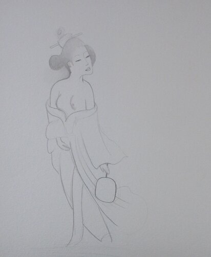 Femme von Artiste H. E., Zeichnungen kaufen auf Singulart