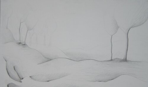 Arbres de la forêt von Artiste H. E., Malerei kaufen auf Singulart