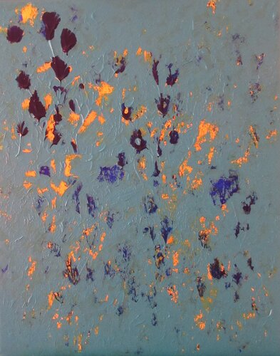 Abstraction en bleu von Artiste H. E., Malerei kaufen auf Singulart