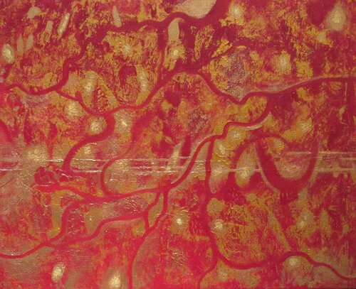 Arbre et lumières van Artiste H. E., Schilderij te koop op Singulart