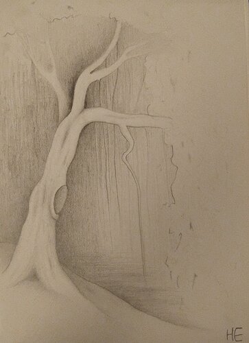 Arbre par Artiste H. E., Peinture en vente sur Singulart