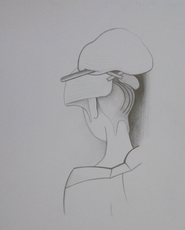 Portrait de dos Artiste H. E.