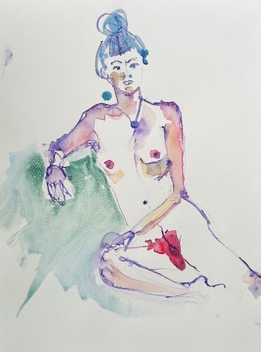 Akt 1 par Angelika Ratswohl, Peinture en vente sur Singulart