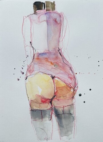 Akt 5 par Angelika Ratswohl, Peinture en vente sur Singulart