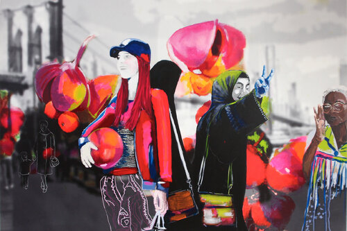 World Wild Women van Stefanie Lueck, Schilderij te koop op Singulart