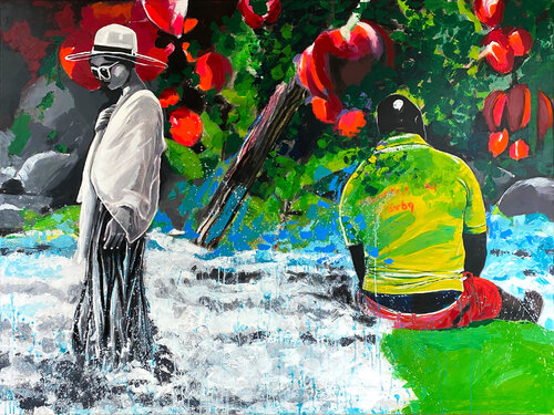 Turbulence van Stefanie Lueck, Schilderij te koop op Singulart