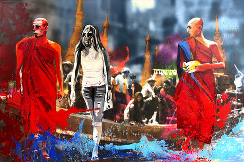Walking on Water van Stefanie Lueck, Schilderij te koop op Singulart