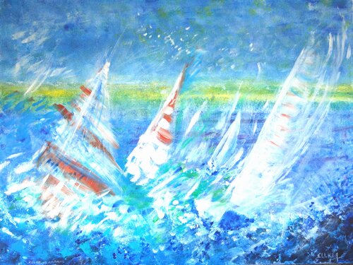 Sea Spray von Marie-Claude ELLHËA, Malerei kaufen auf Singulart