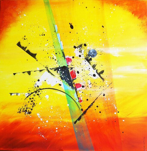 Space Time par Marie-Claude ELLHËA, Peinture en vente sur Singulart