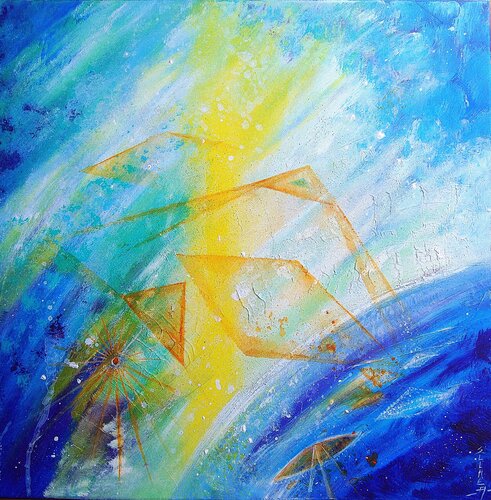 Space Gate by Marie-Claude ELLHËA, Painting for Sale on Singulart