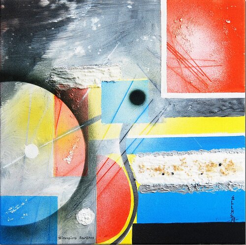 Abstract Secret Dimensions di Marie-Claude ELLHËA, Pittura in vendita su Singulart