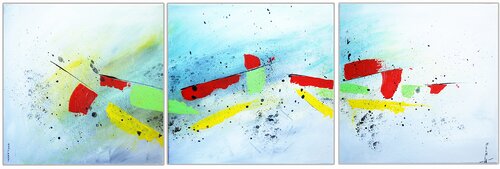 Symphony Triptyque von Marie-Claude ELLHËA, Malerei kaufen auf Singulart
