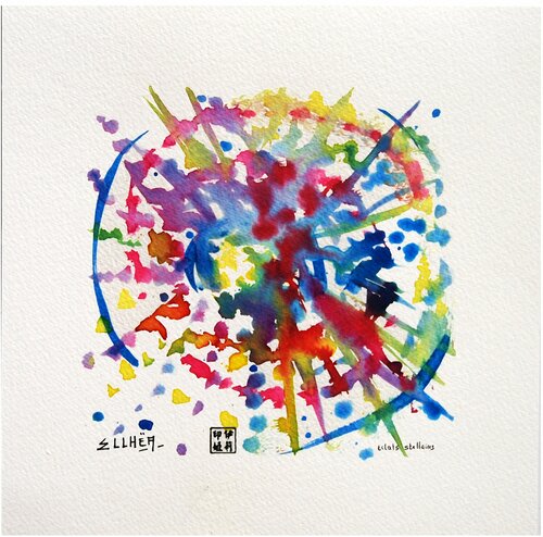Eclats Stellaires by Marie-Claude ELLHËA, Work on Paper for Sale on Singulart