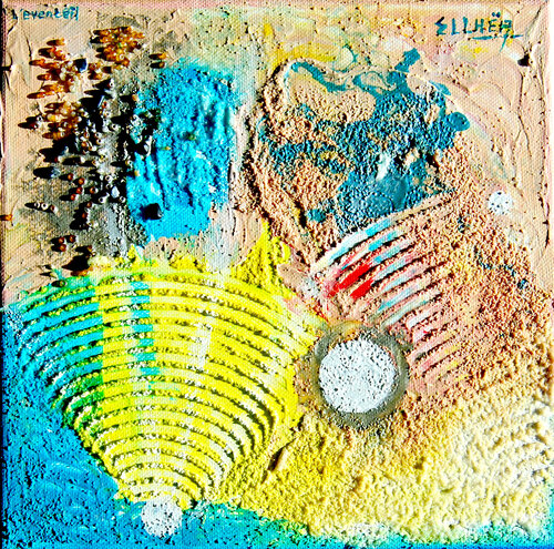 L'éventail - The fan von Marie-Claude ELLHËA, Malerei kaufen auf Singulart