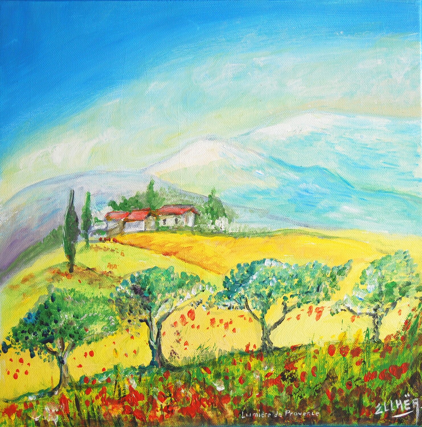 Light of Provence Marie-Claude ELLHËA Originalgemälde zu verkaufen