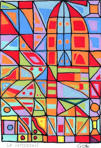 cattedrale par guido farese, Œuvre sur papier en vente sur Singulart