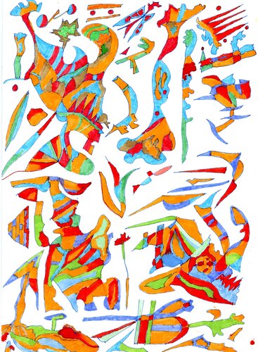 un pò di carnevale van guido farese, Werk op papier te koop op Singulart