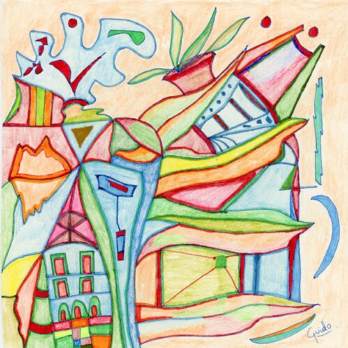 la casa nel bosco van guido farese, Werk op papier te koop op Singulart