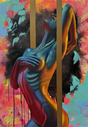 GROWING de Lisa Müller, Pintura a la venta en Singulart
