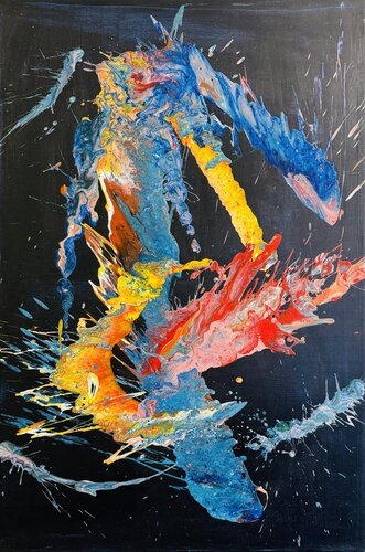 Fire & Ice van Ilja Freer, Schilderij te koop op Singulart