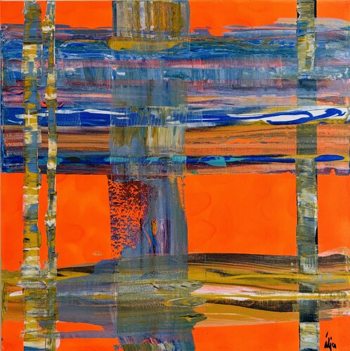 Orange Birch Tree von Ilja Freer, Malerei kaufen auf Singulart