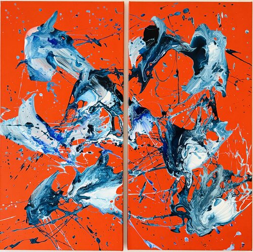 Crush it! (2 x 100 x 50cm) von Ilja Freer, Malerei kaufen auf Singulart