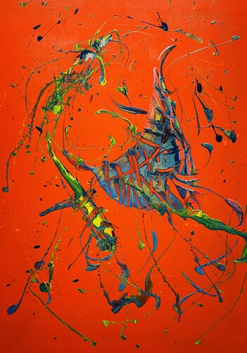 cosmic dance by Ilja Freer, Painting for Sale on Singulart