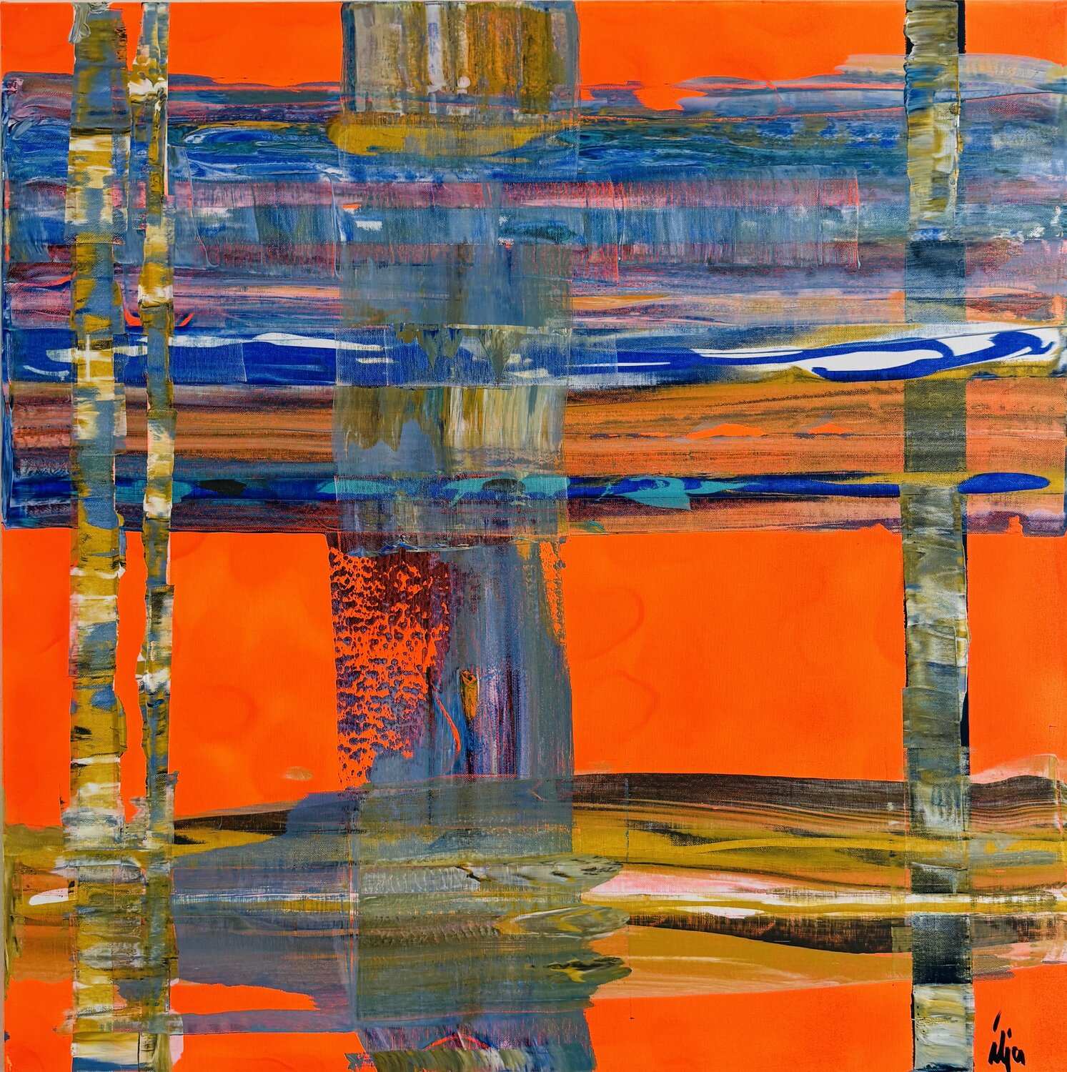 Orange Birch Tree Ilja Freer