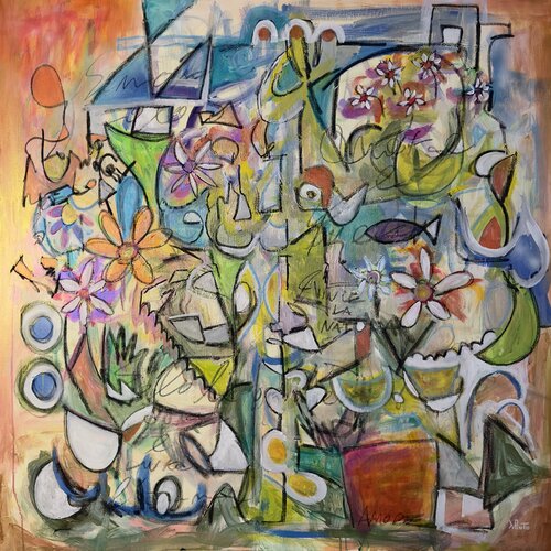 Blumen von Federico Pinto Schmid, Malerei kaufen auf Singulart