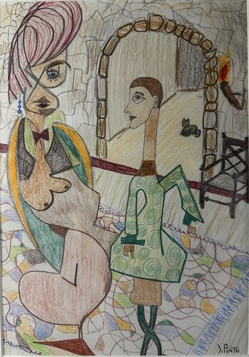 A corte von Federico Pinto Schmid, Zeichnungen kaufen auf Singulart