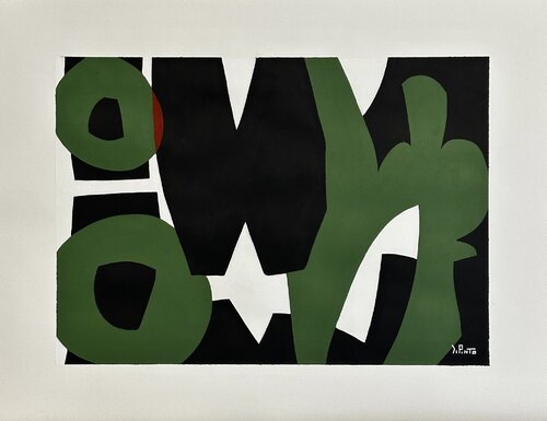 Black green par Federico Pinto Schmid, Peinture en vente sur Singulart