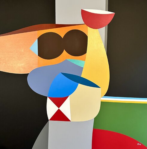 Einstein fumava la pipa di Federico Pinto Schmid, Pittura in vendita su Singulart