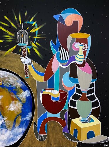 Il viandante ll de Federico Pinto Schmid, Pintura a la venta en Singulart