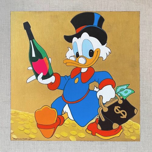 HAPPY SCROOGE van Anastasia Yanchuk, Schilderij te koop op Singulart