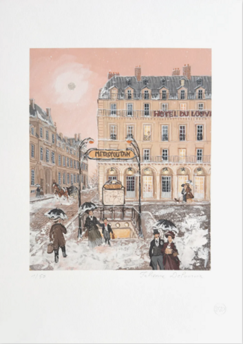 Paris - Palais-Royal di Fabienne Delacroix, Opera su carta in vendita su Singulart