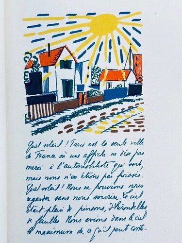 Promenade avec Gabrielle. Texte et images lithographiés en couleurs par Jean Giraudoux et Jean-Emile Laboureur by A.H. Laboureur, Print for Sale on Singulart