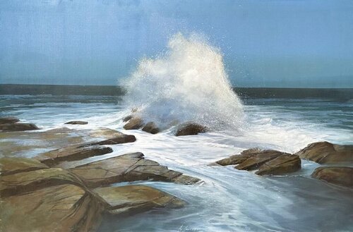 Marina VI  by Agostino Cancogni, 회화 for Sale on Singulart