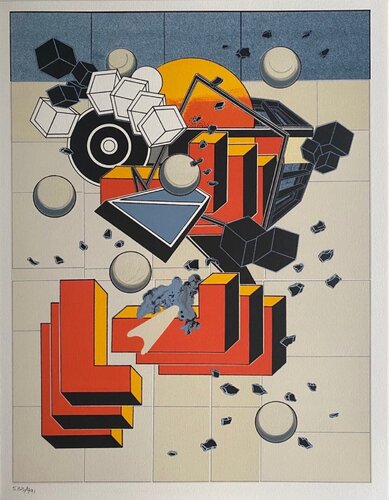 Le metier de bâtisseur I by Alain Le Yaouanc, Print for Sale on Singulart