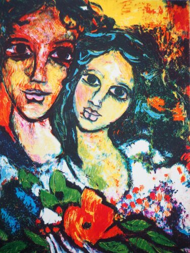 Le couple du soleil by Alain Sorkine, Print for Sale on Singulart