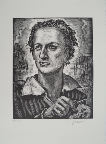 Le graveur by Albert Decaris, 版画 for Sale on Singulart