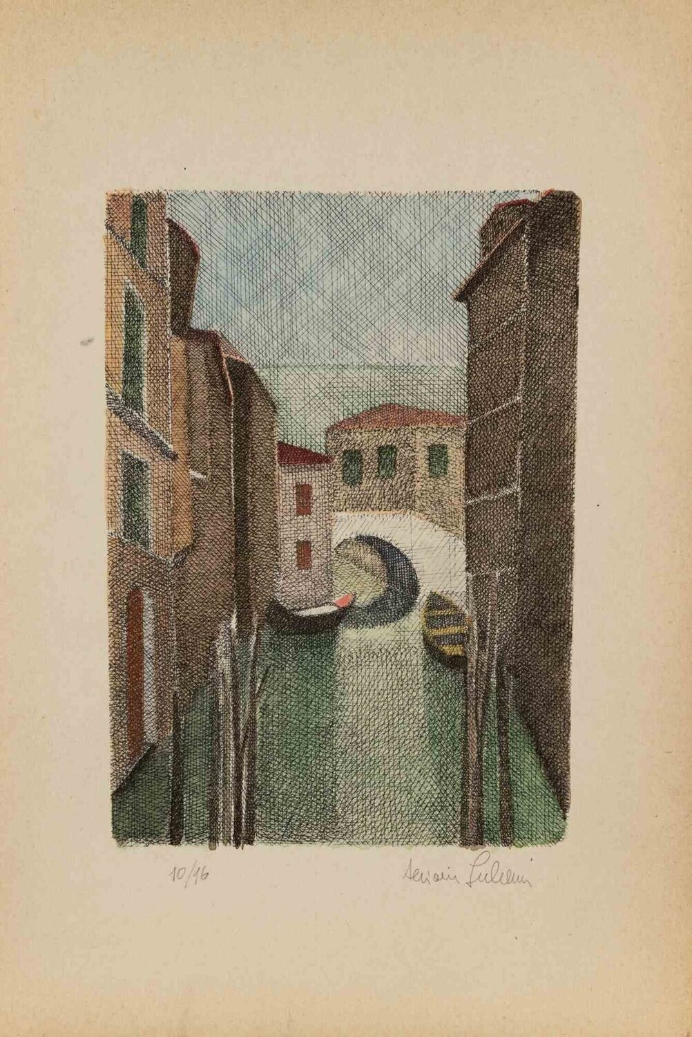 View of Venice Alcione Gubellini Druck zu verkaufen